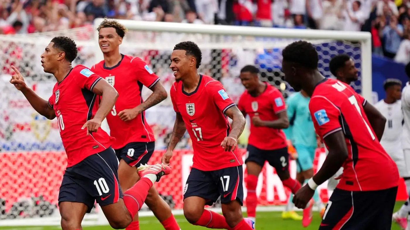2026年世界杯：巴拿马0-2英格兰 - 朱德·贝林汉姆闪耀，三狮军团锁定L组头名