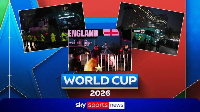 2026年世界杯:英格兰与墨西哥的16强比赛将于周一凌晨1点开球
